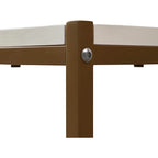 Table basse Caffoz haute avec étagère de rangement