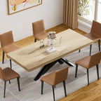 Table de salle à manger extensible de 160-200 cm pour 6 à 8 personnes, table de cuisine moderne