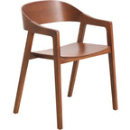 Chaises de salle à manger modernes avec accoudoirs en bois de chêne pour salle à manger, salon et cuisine