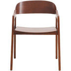Chaises de salle à manger modernes avec accoudoirs en bois de chêne pour salle à manger, salon et cuisine