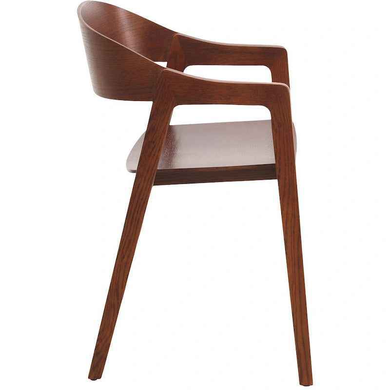 Chaises de salle à manger modernes avec accoudoirs en bois de chêne pour salle à manger, salon et cuisine