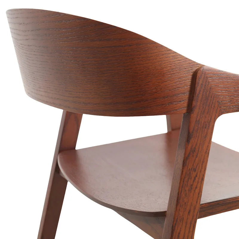 Chaises de salle à manger modernes avec accoudoirs en bois de chêne pour salle à manger, salon et cuisine
