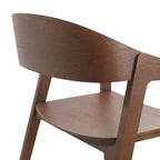 Chaises de salle à manger modernes avec accoudoirs en bois de chêne pour salle à manger, salon et cuisine