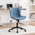Chaise de bureau ergonomique sans accoudoirs avec roulettes