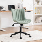 Chaise de bureau ergonomique sans accoudoirs avec roulettes