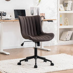Chaise de bureau ergonomique sans accoudoirs avec roulettes