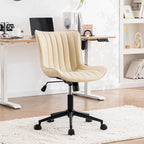 Chaise de bureau ergonomique sans accoudoirs avec roulettes
