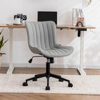Chaise de bureau ergonomique sans accoudoirs avec roulettes