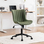 Chaise de bureau ergonomique sans accoudoirs avec roulettes
