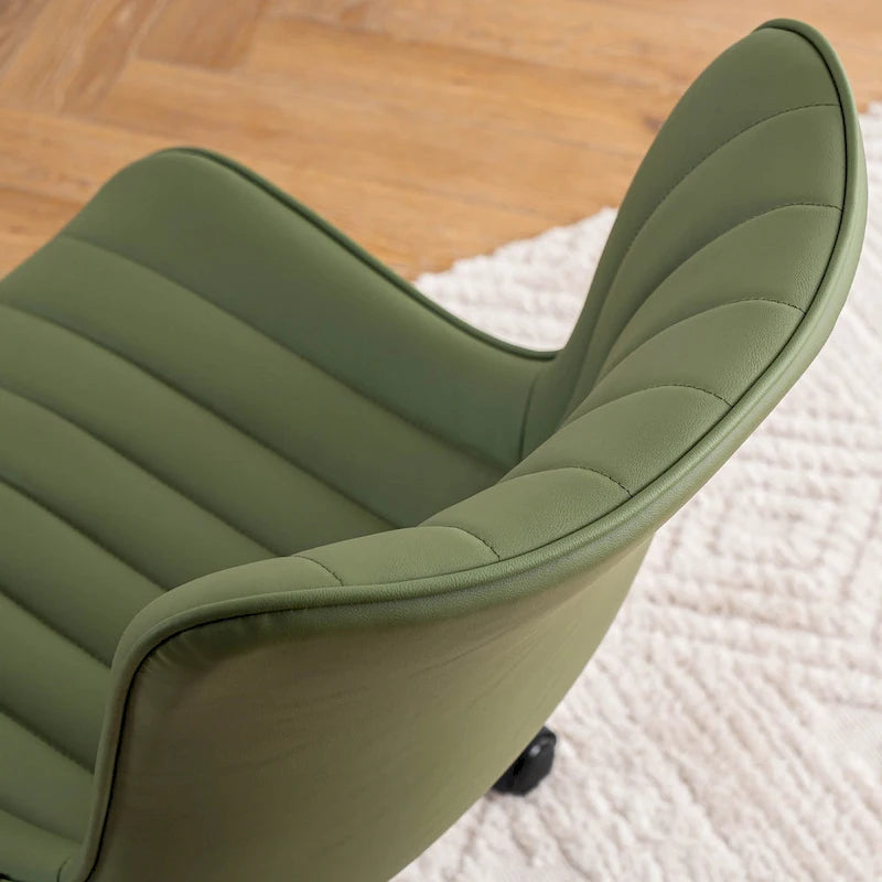 Chaise de bureau ergonomique sans accoudoirs avec roulettes