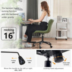 Chaise de bureau ergonomique sans accoudoirs avec roulettes