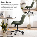 Chaise de bureau ergonomique sans accoudoirs avec roulettes