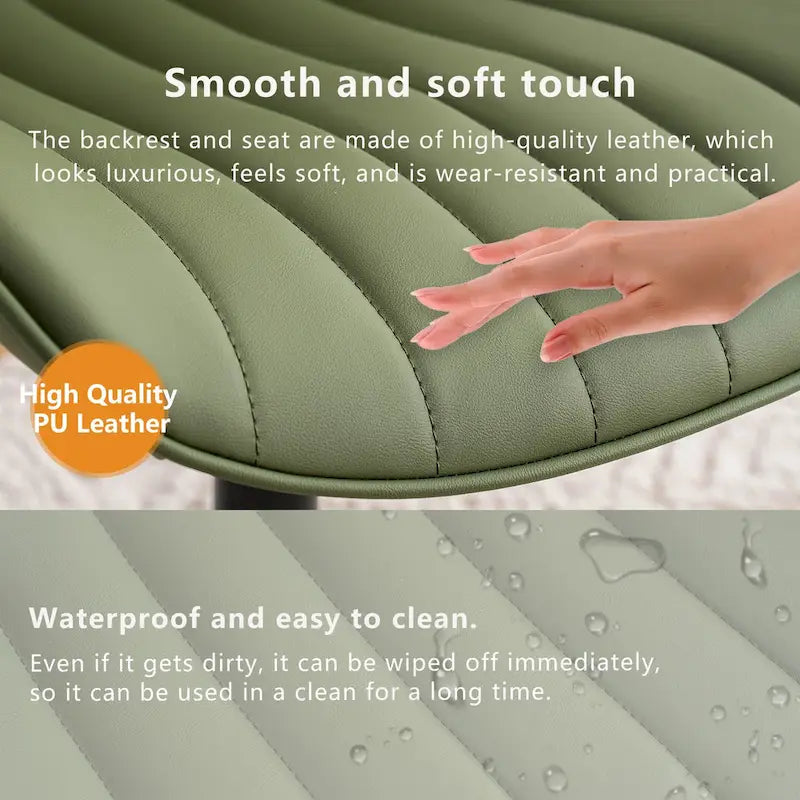 Chaise de bureau ergonomique sans accoudoirs avec roulettes