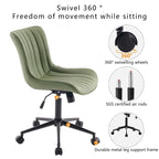 Chaise de bureau ergonomique sans accoudoirs avec roulettes