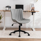 Chaise de bureau ergonomique sans accoudoirs avec roulettes