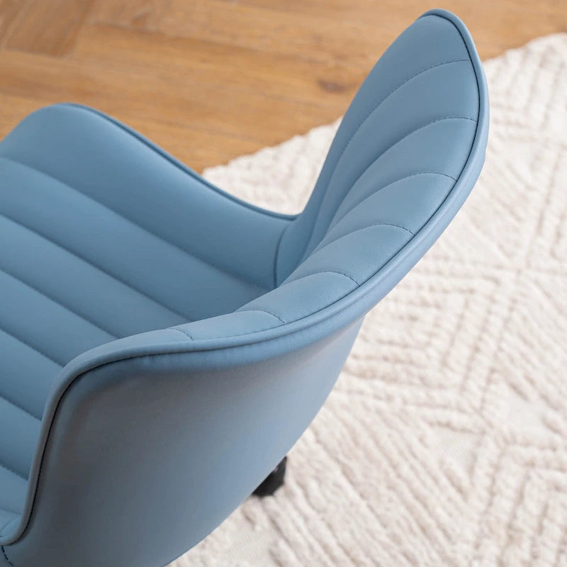 Chaise de bureau ergonomique sans accoudoirs avec roulettes