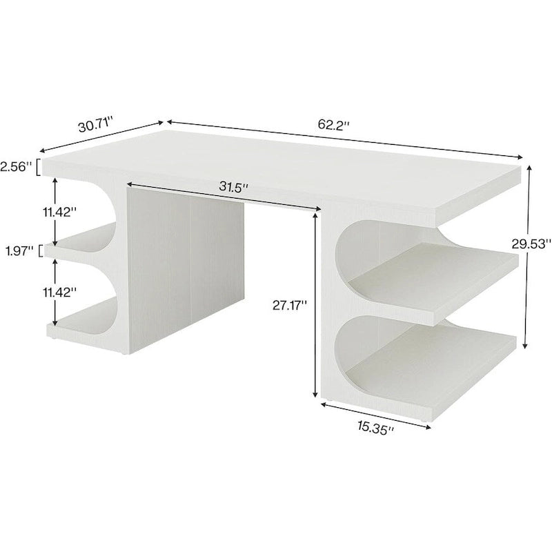 62 Table de bureau exécutive, Bureau d'ordinateur en bois, Bureau pour le bureau à domicile