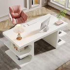 62 Table de bureau exécutive, Bureau d'ordinateur en bois, Bureau pour le bureau à domicile