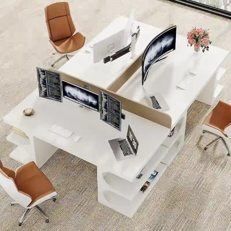 62 Table de bureau exécutive, Bureau d'ordinateur en bois, Bureau pour le bureau à domicile