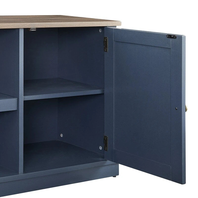 Meuble TV console média de 64 po pour téléviseurs jusqu'à 75 po - 64 po de largeur