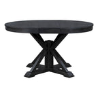 Table à manger extensible de style rétro avec rallonge de 12 pouces