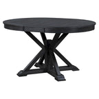 Table à manger extensible de style rétro avec rallonge de 12 pouces
