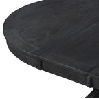 Table à manger extensible de style rétro avec rallonge de 12 pouces