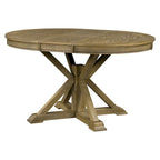 Table à manger extensible de style rétro avec rallonge de 12 pouces