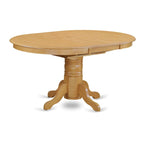 Ensemble de salle à manger 7 pièces comprenant une table de cuisine ovale avec rallonge papillon et 6 chaises de salle à manger, chêne