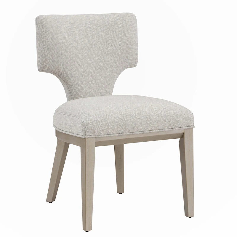 Chaise d'appoint ivoire et champagne (lot de 2)