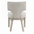 Chaise d'appoint ivoire et champagne (lot de 2)