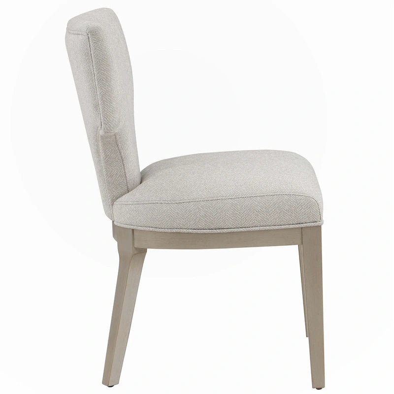 Chaise d'appoint ivoire et champagne (lot de 2)