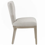 Chaise d'appoint ivoire et champagne (lot de 2)