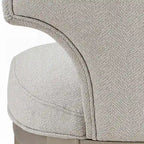 Chaise d'appoint ivoire et champagne (lot de 2)