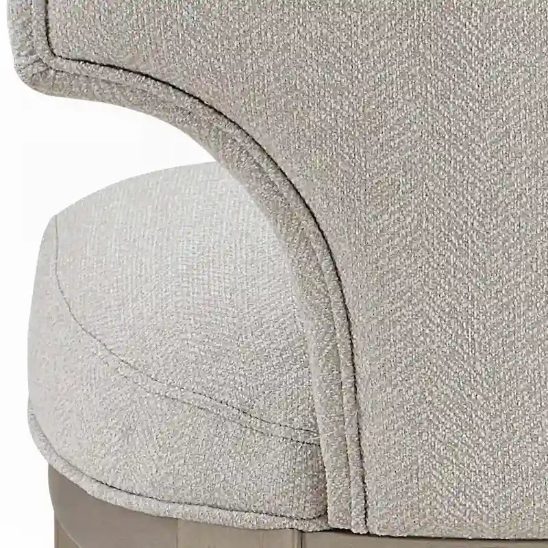Chaise d'appoint ivoire et champagne (lot de 2)